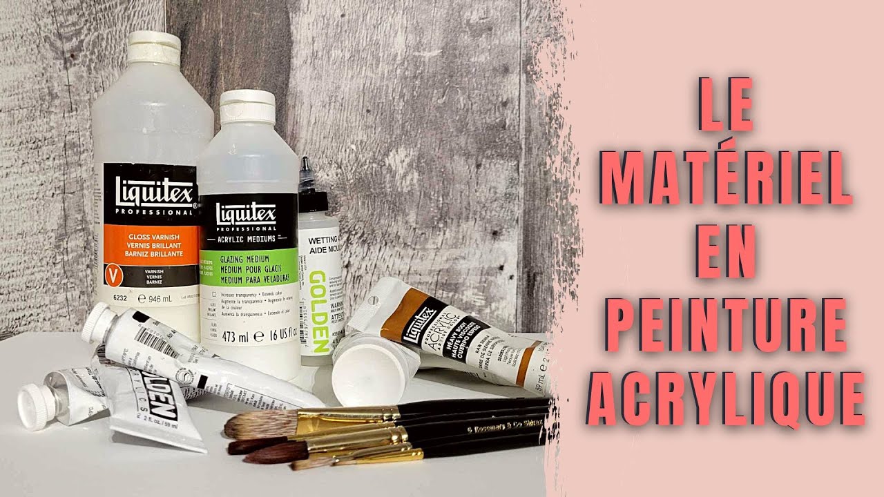 LE MATÉRIEL pour débuter en PEINTURE ACRYLIQUE | L'ARTmoire par Fanny Duhaime