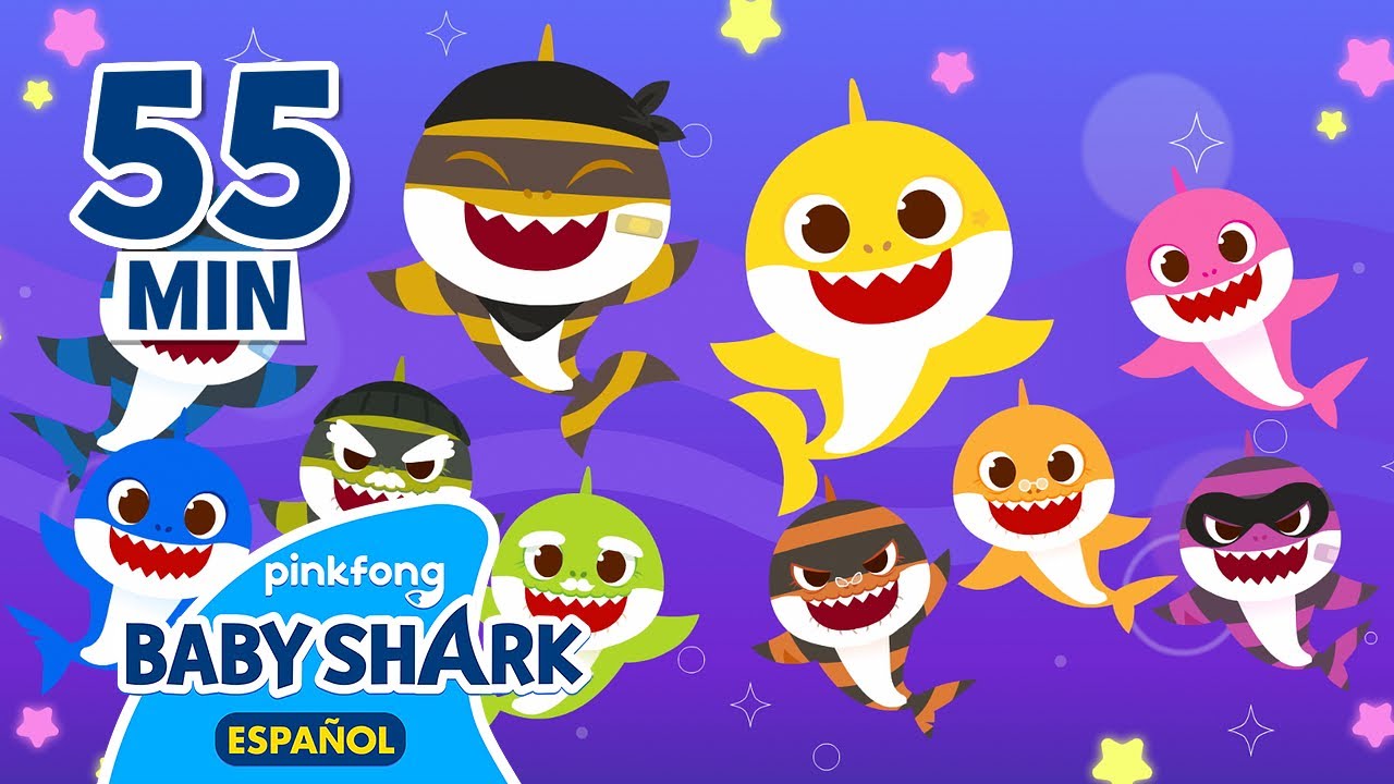 Especial de los Ladrones Malos | Canciones Infantiles | Baby Shark en espa&ntilde;ol