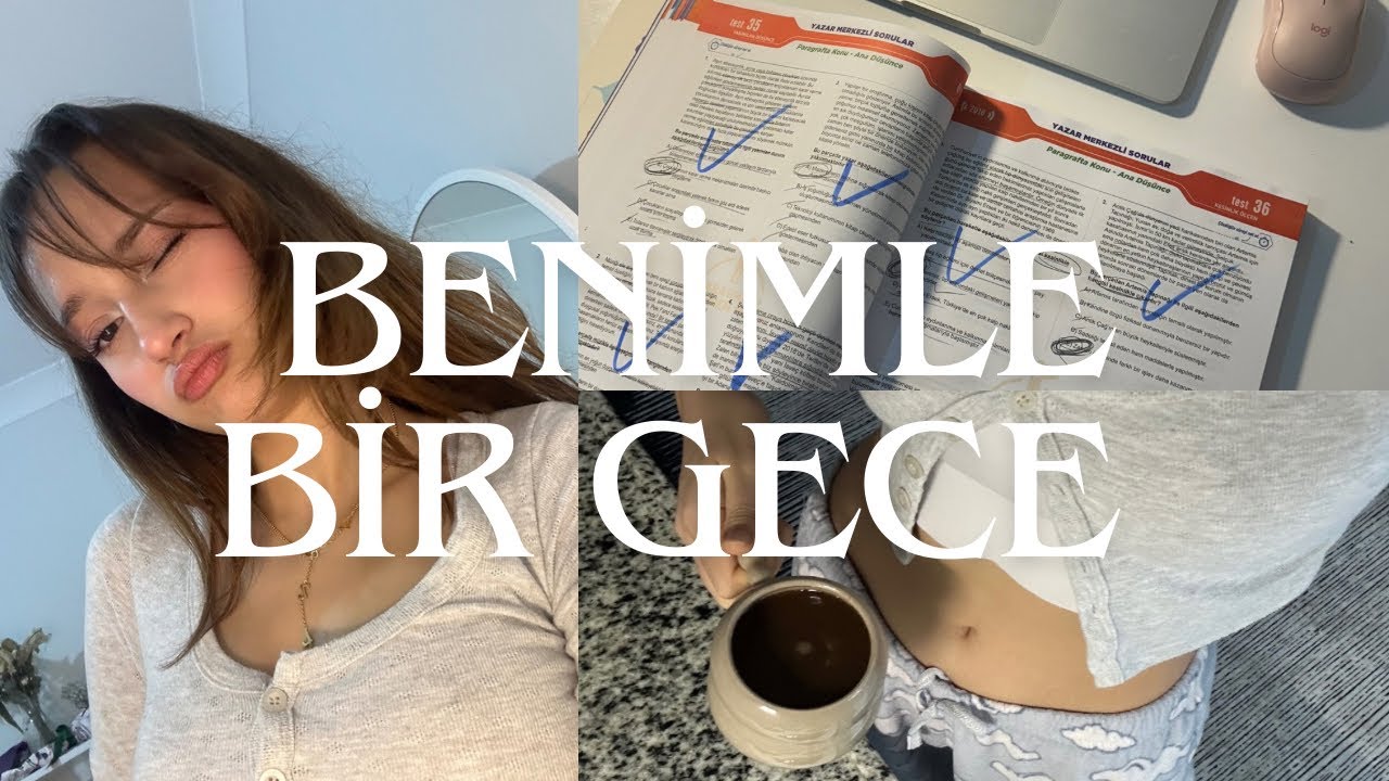 STUDY VLOG | Gece çalışması yapalım… #yks25