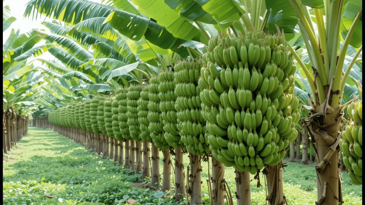 Amazing Thai Banana Harvest: The Tropical Gold!