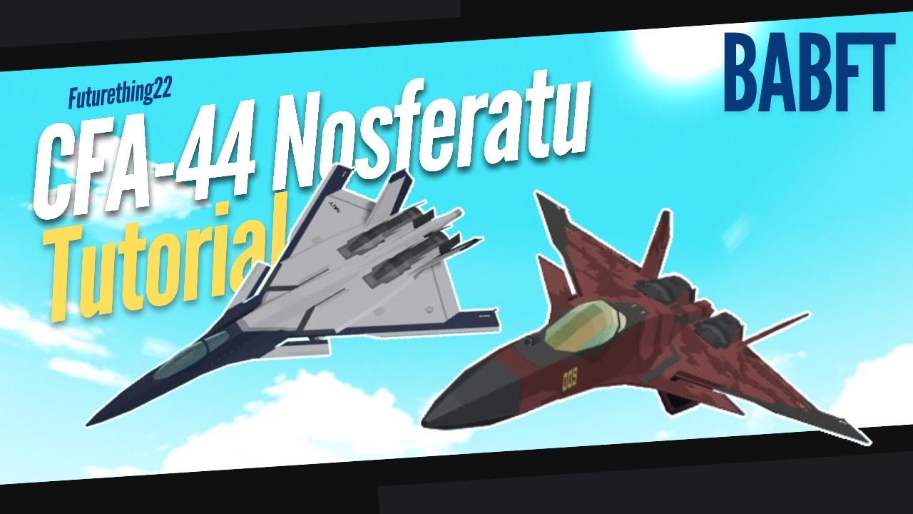 CFA-44 Nosferatu Fighter Jet Tutorial (Roblox Build a Boat for Treasure)