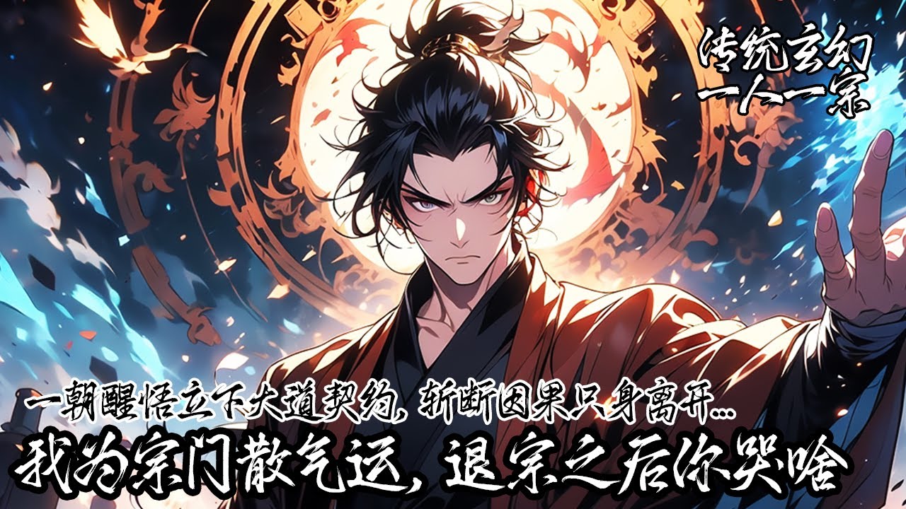 《我為宗門散氣運，退宗後你哭啥》百年前為了聖帝氣運你將自身氣運貢獻，從此淪為廢人。萬沒想到捨命付出卻遭到全宗嫌棄。之後你一朝醒悟立下大道契約退宗離開了···#玄幻 #重生 #热血