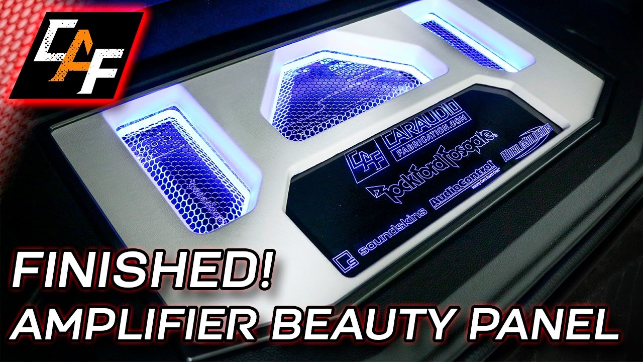 Jeep Custom Amplifier Beauty Panel - Complete! - CarAudioFabrication