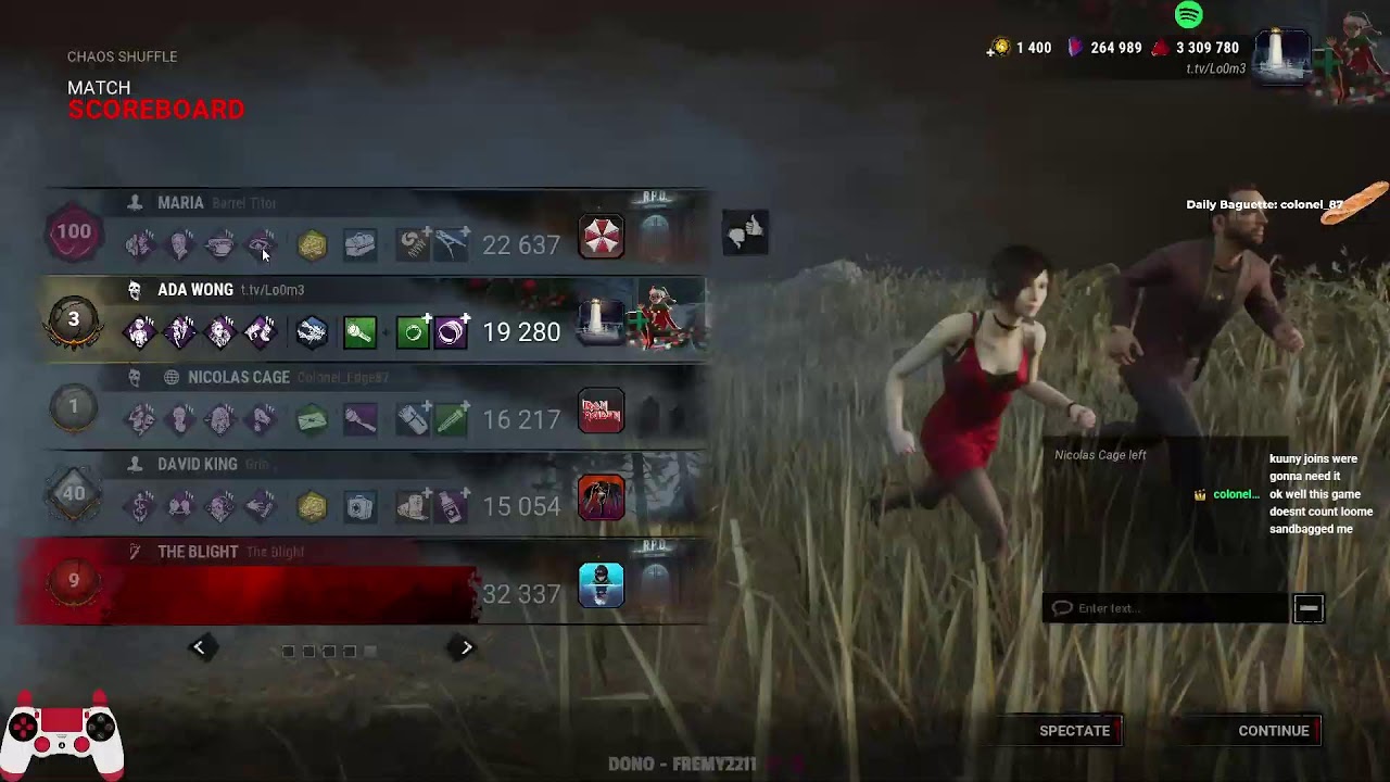 Dead by Daylight Creator Program Push while we shuffle in Chaos (Shuffle)