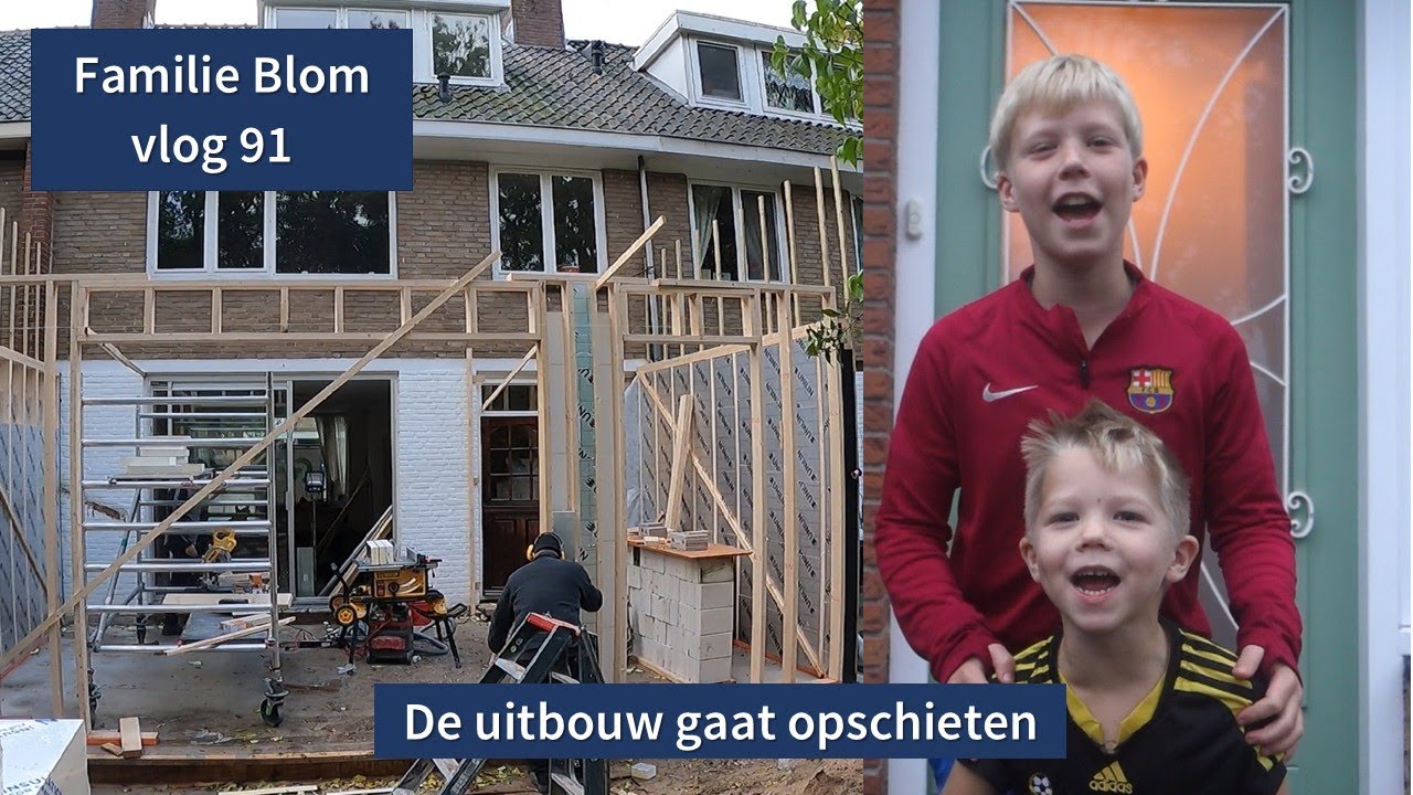 De verbouwing schiet op - Familie Blom vlog 91