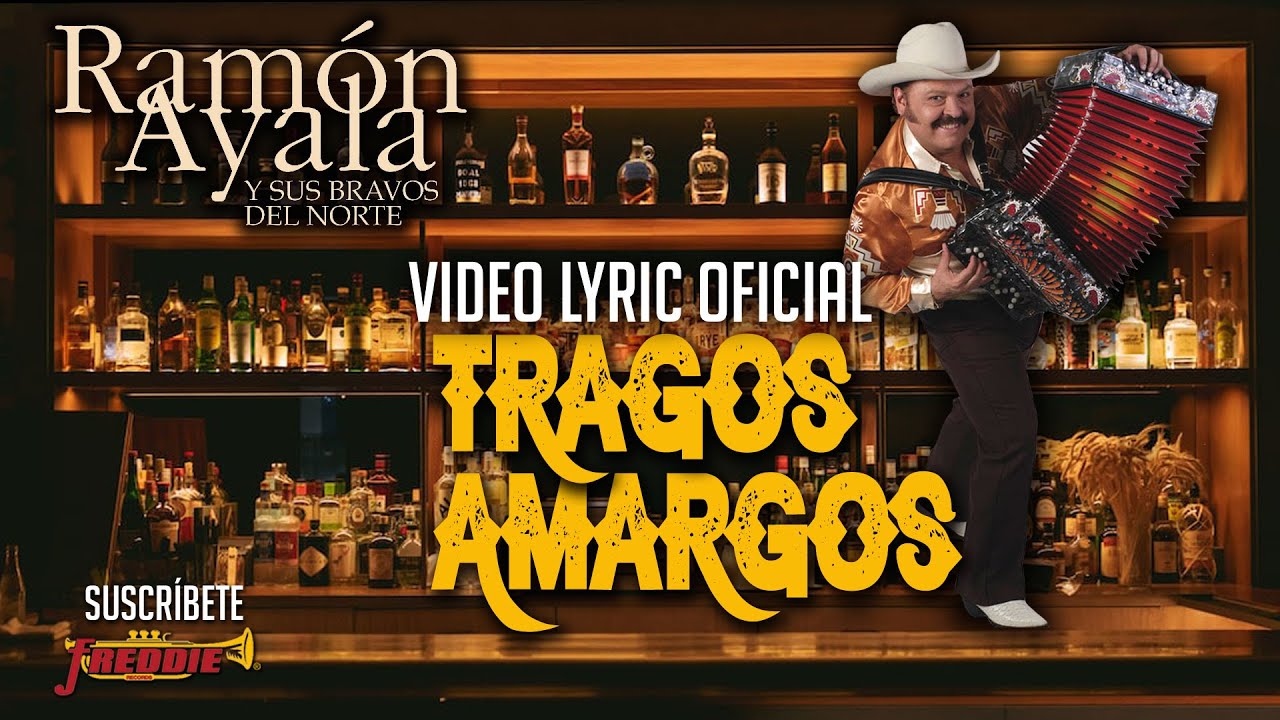 Ramon Ayala - Tragos Amargos (Video Lyric Oficial) Letra / Karaoke