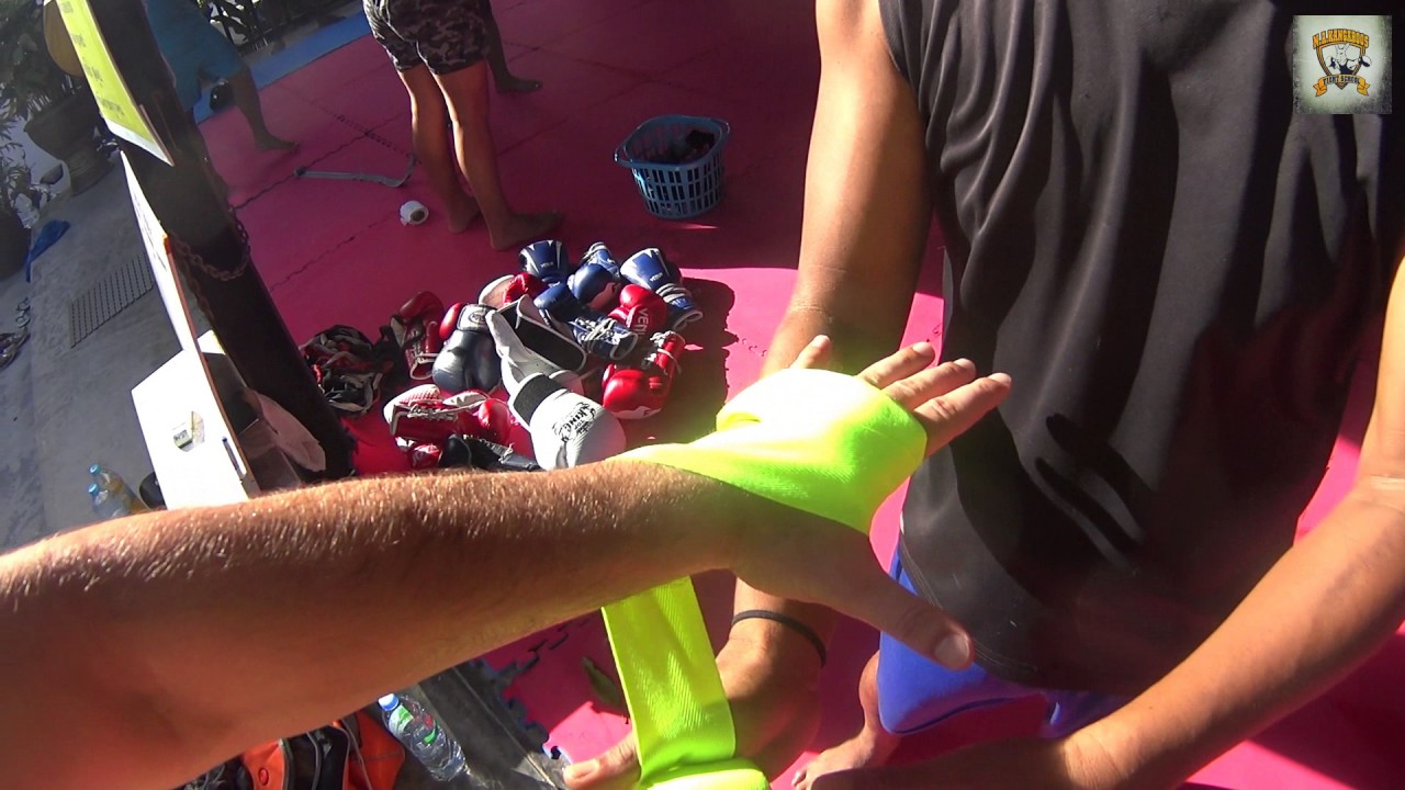 Boxbandagen wickeln thail&auml;ndische methode