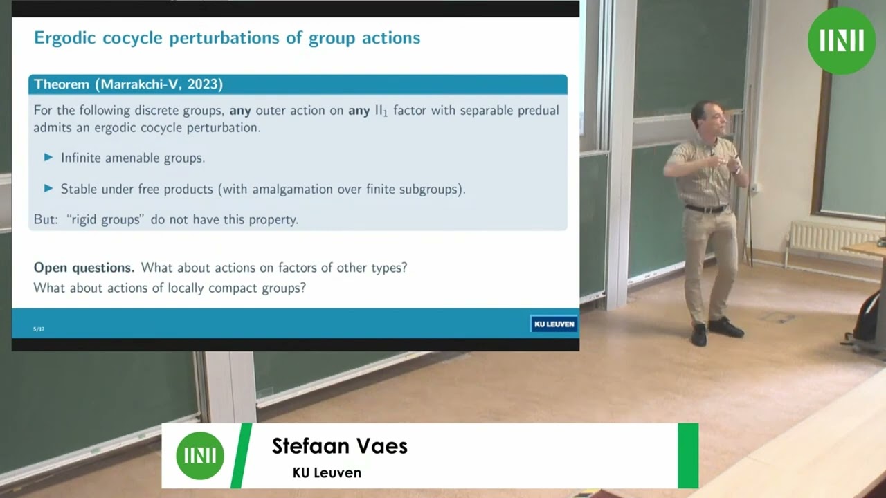 Prof. Stefaan Vaes | Ergodic states on type III_1 factors and ergodic actions