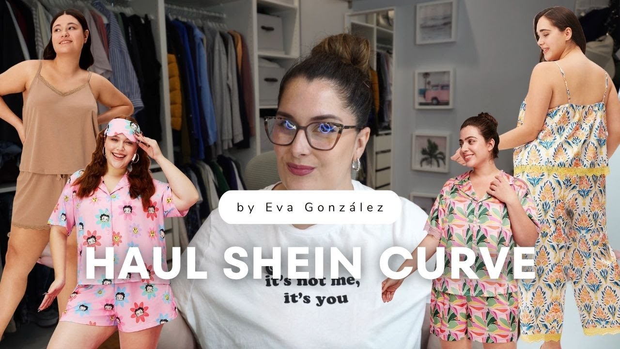 Haul SHEIN CURVE 🥰 ropa de casa, PIJAMAS, SUJETADORES y LEGGINS