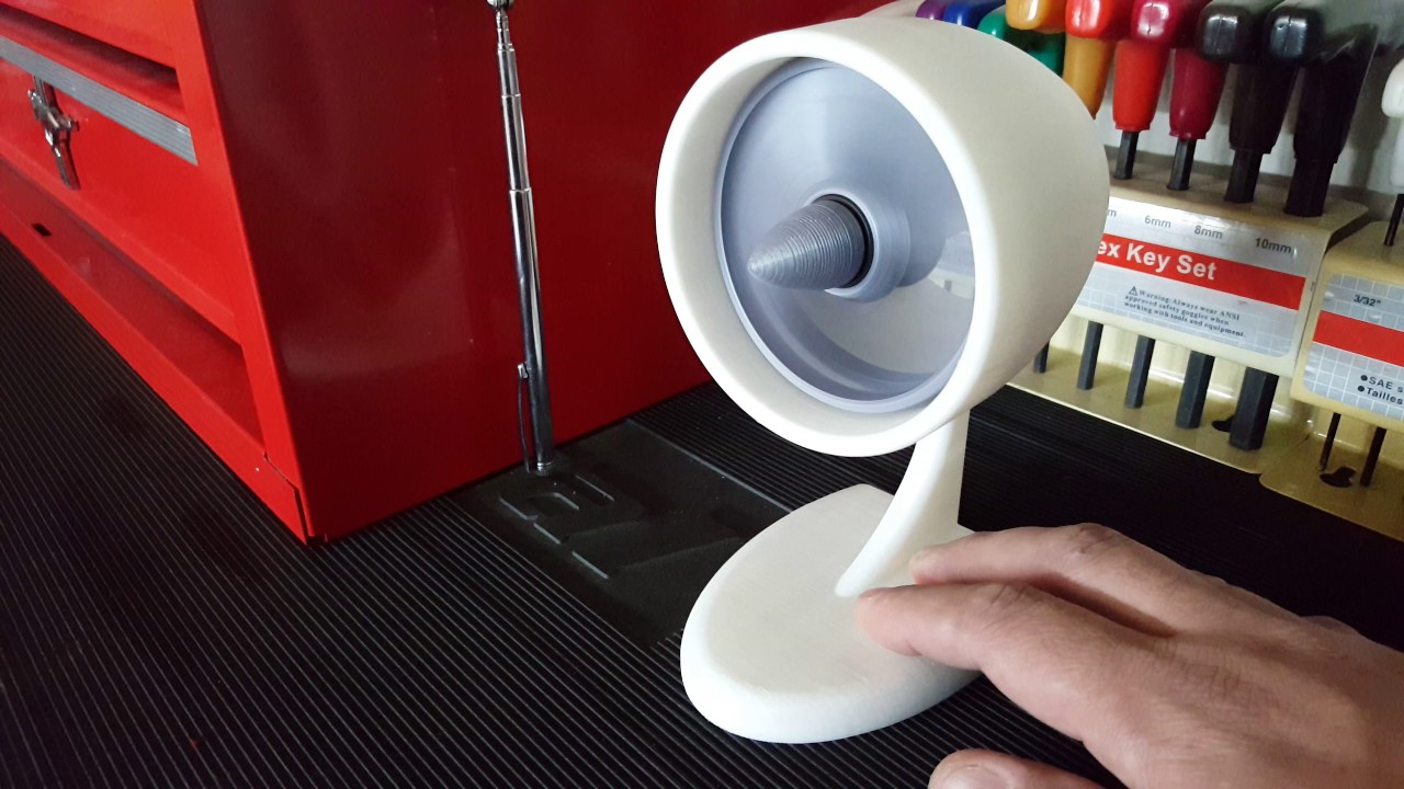 Jet Engine / Turbine Engine Fidget Spinner Static Display w/ Air compressor