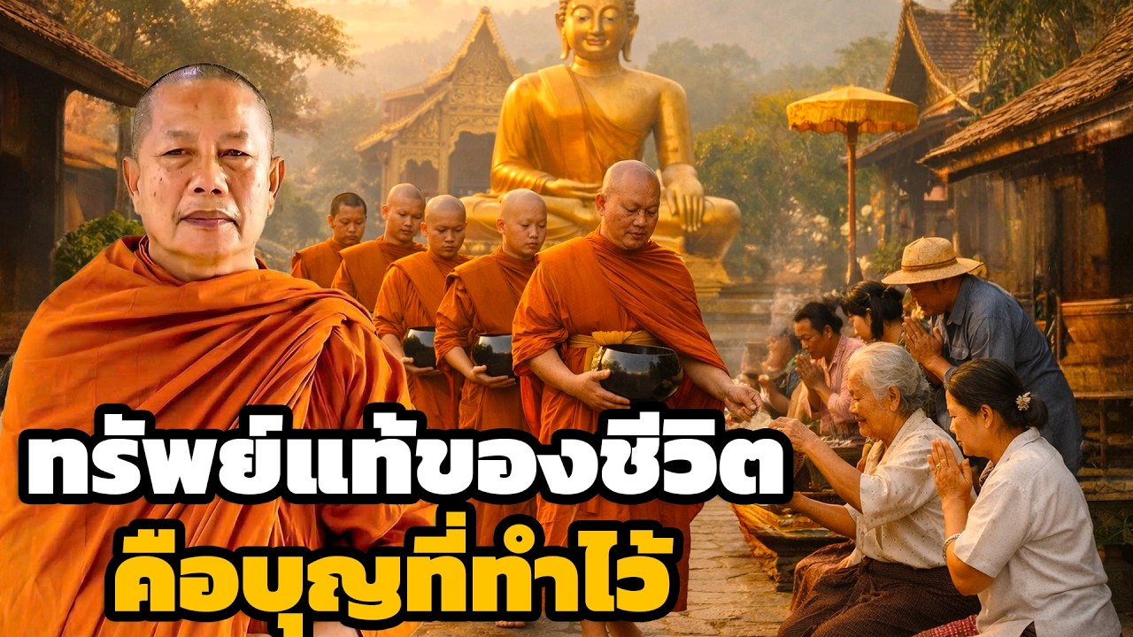 บุญคือทรัพย์แท้ของชีวิตทั้งโลกนี้และโลกหน้า  ธรรมะคลายทุกข์ พระมหาบุญช่วย ปัญญาวชิโร 9