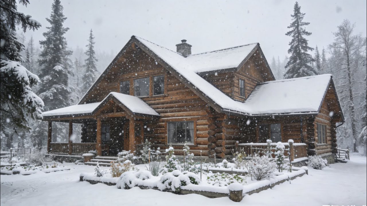 A man and his family built a log cabin in Alaska@Montana Haven