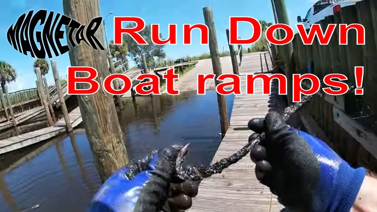 Quick trip magnet fishing at some sketchy boat ramps!