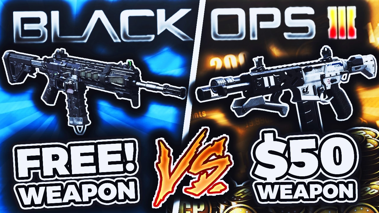 BO3: $0 GUN vs $50 DLC ASSAULT RIFLE!! ARE BLACK OPS 3 DLC WEAPONS WORTH IT!? (New BO3 DLC Weapons!)