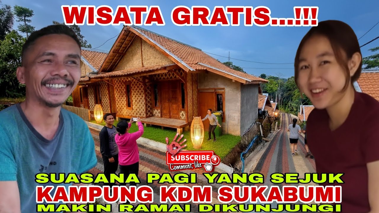 lampu PJU sudah menyala‼️nikmati suasana pagi yang sejuk di kampung KDM Sukabumi yang makin rame