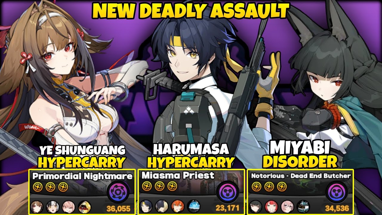 NEW Deadly Assault 9 Stars Ye Shunguang & Harumasa & Hoshimi Miyabi | Zenless Zone Zero