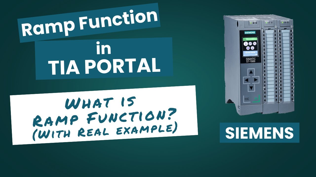 TIA Portal | RAMP Function (Step-by-Step)
