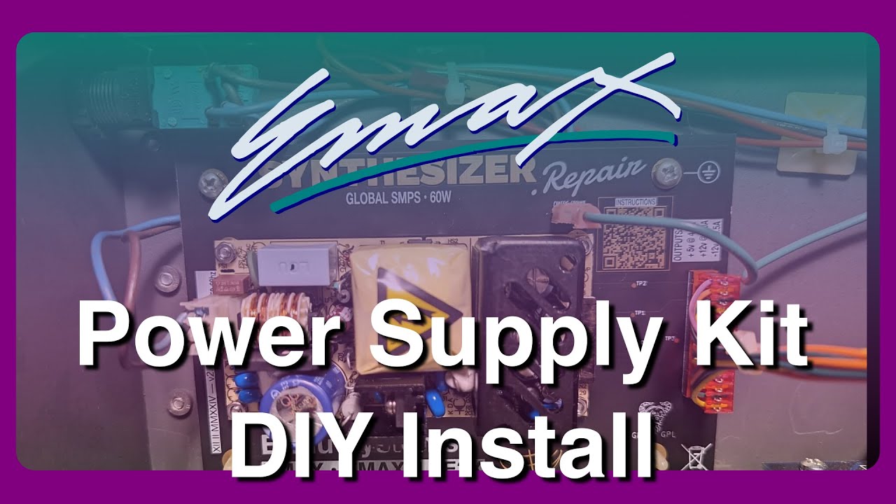 E-mu Systems EMAX — A Classic 12-Bit Sampler with Brand New Power Supply ⚡️🔌 DIY Upgrade Kit! ䷑䷗䷡䷩