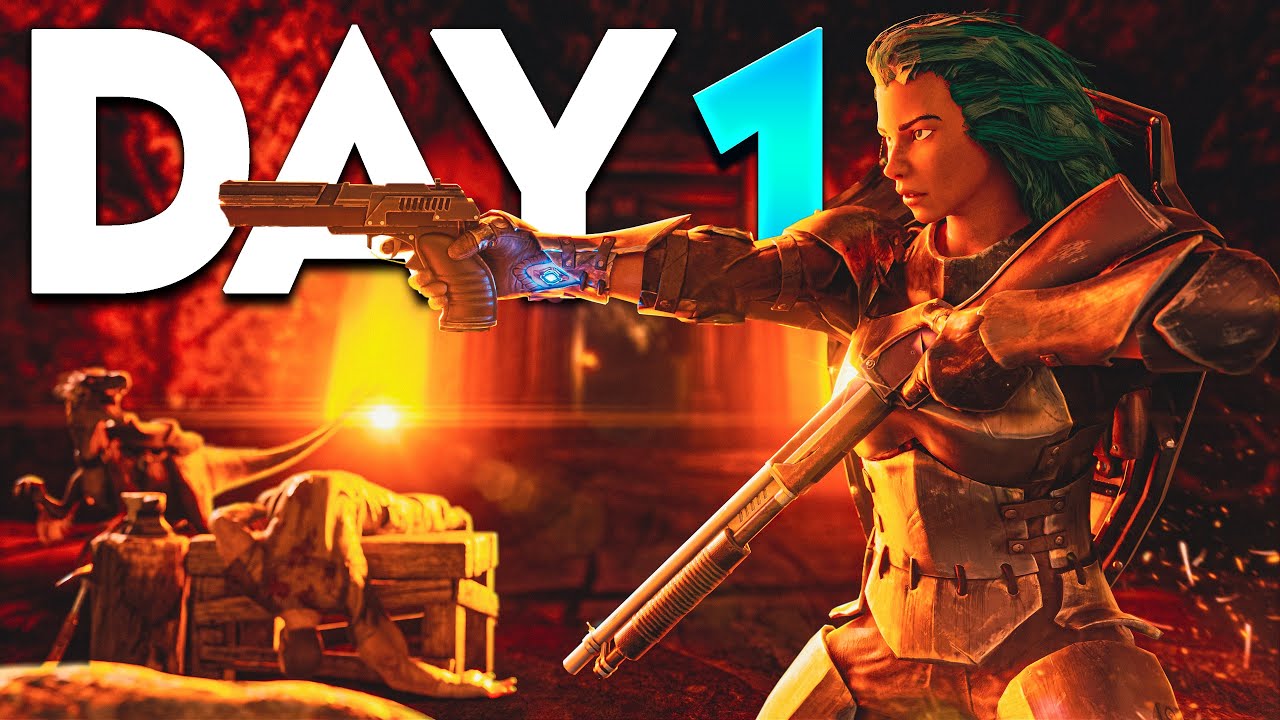 Fighting For Fjordur Labyrinth Cave on DAY 1! - ARK: Survival Evolved