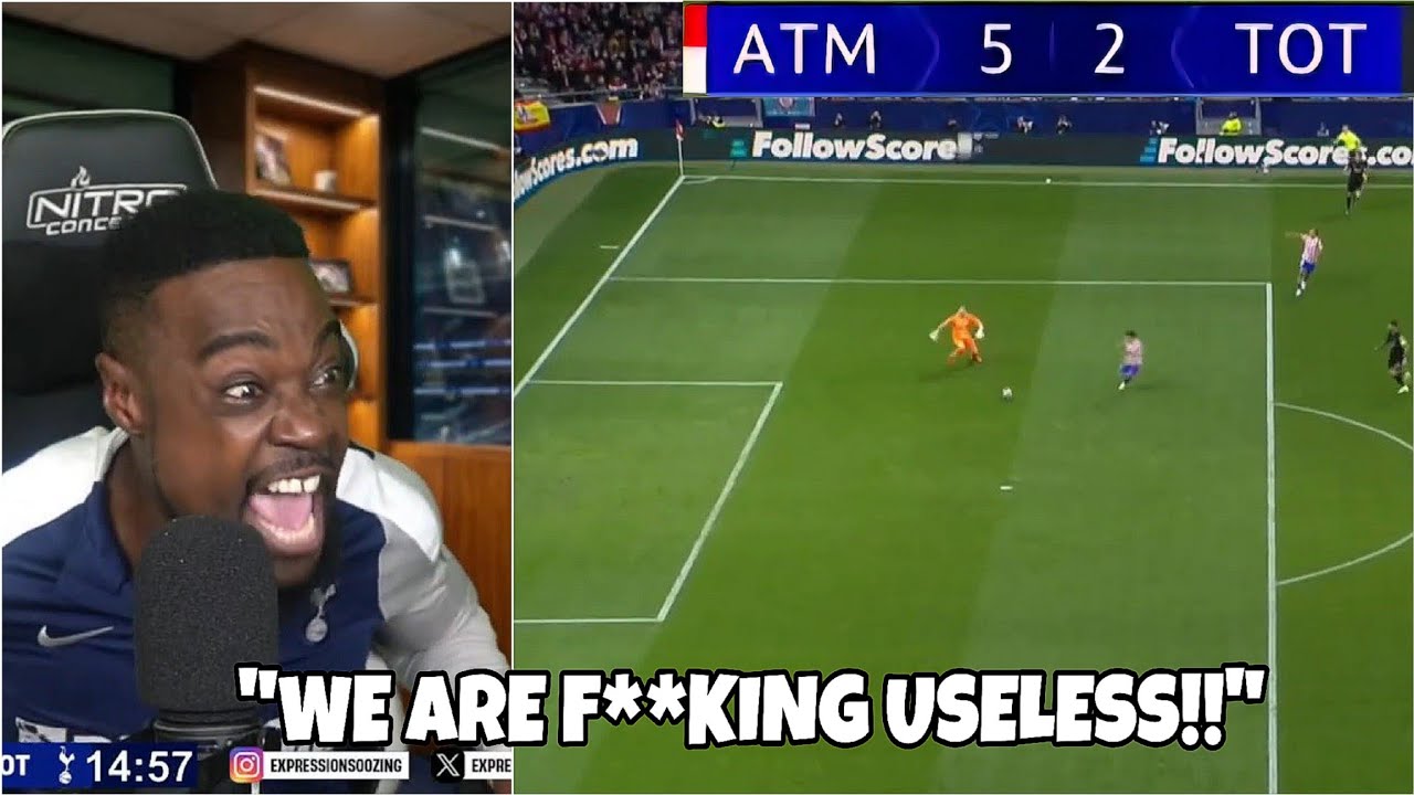 Expressions LOSES IT Watching Atletico Madrid DESTROY Tottenham