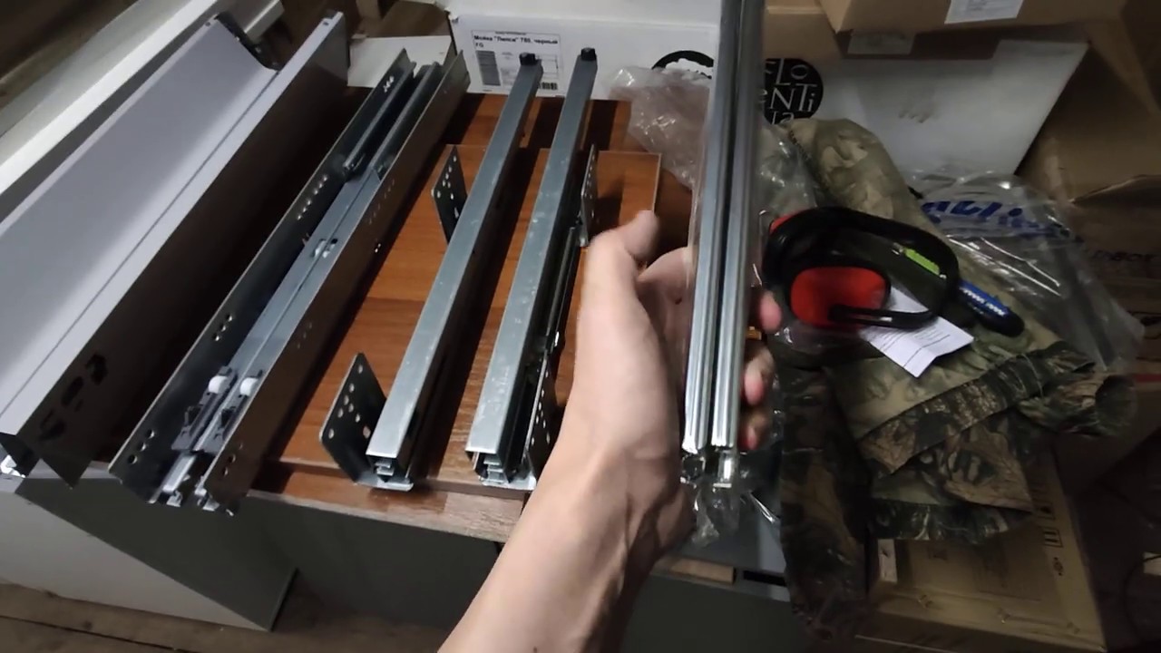 Обзор мебельных направляющих Slimbox, Blum Tandembox, шарикоподшипниковые. Кухни на заказ