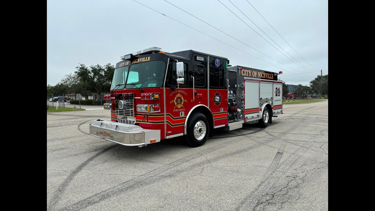 SFEV- Niceville Fire Department's new Sutphen custom pumper (HS7310) - Engine 21