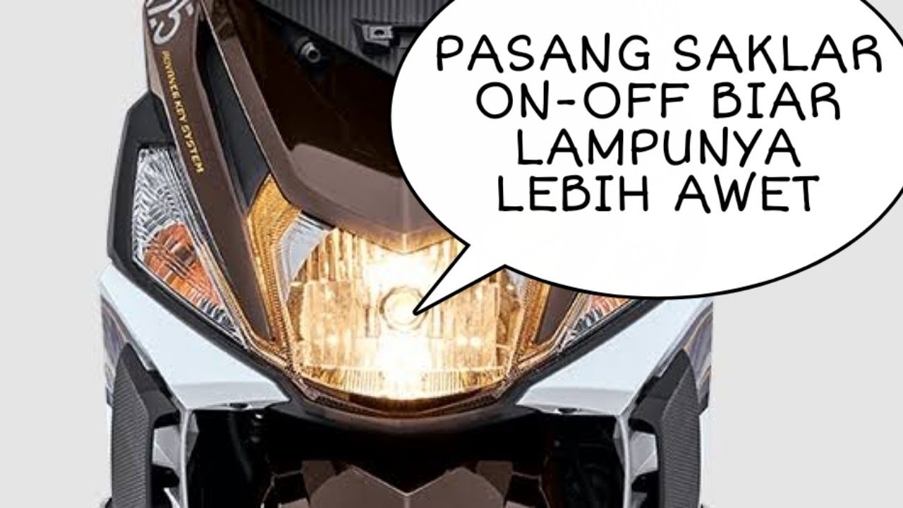 CARA PASANG SAKLAR ON-OFF LAMPU MIO M3 DAN MIO Z