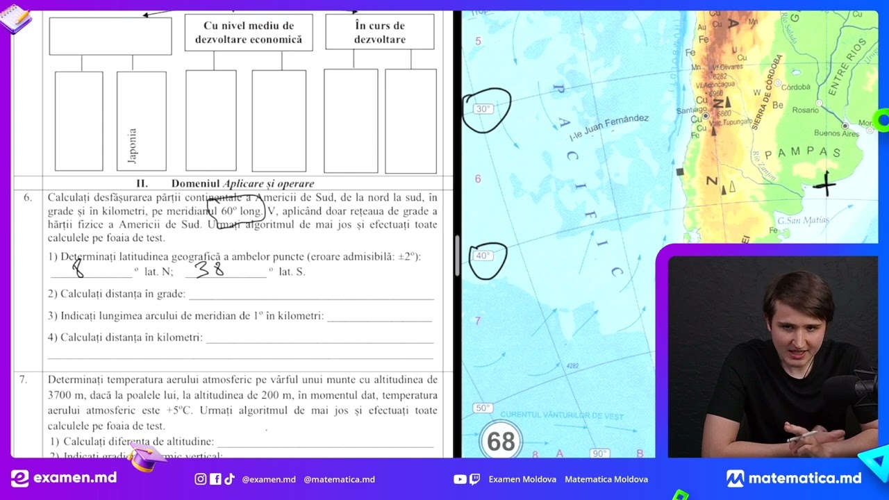 GEOGRAFIE | BAC EXERCIȚIUL 6