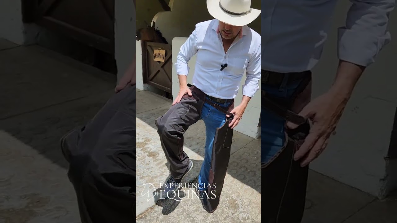Chamarra / pantalón en lona para montar a caballo