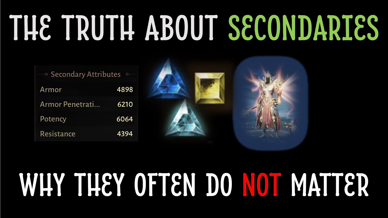 Let's talk about SECONDARIES! - What most people don't tell you! (Save a lot of resources)