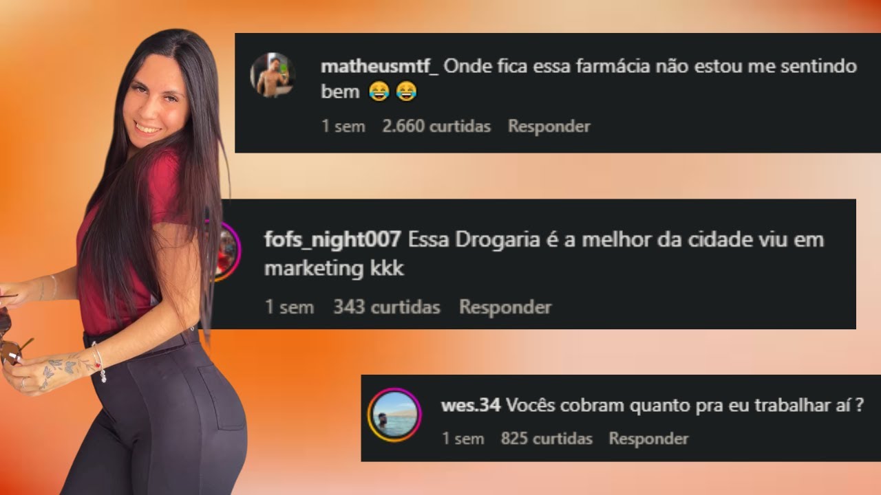 COMENTÁRIOS ENGRAÇADOS DO INSTAGRAM -  MEU SONHO TRABALHAR NESSA  FARMÁCIA 😂😂