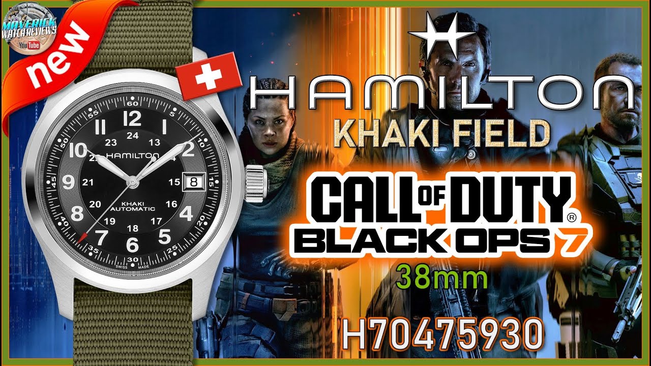 Крутое сотрудничество! | Часы Hamilton Khaki Field 38mm Automatic Call Of Duty Special Edition H7...