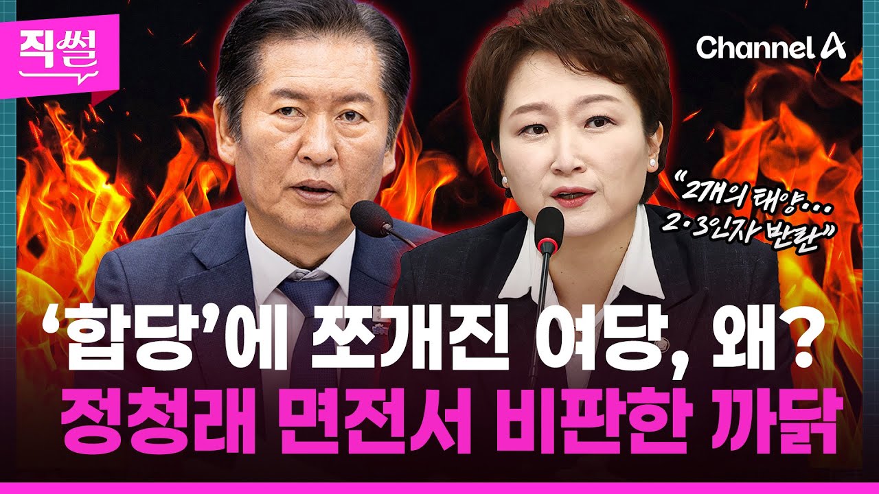 ‘합당’에 쪼개진 여당, 왜?💥🤔…정청래 면전서 비판한 까닭 👀 [직썰]
