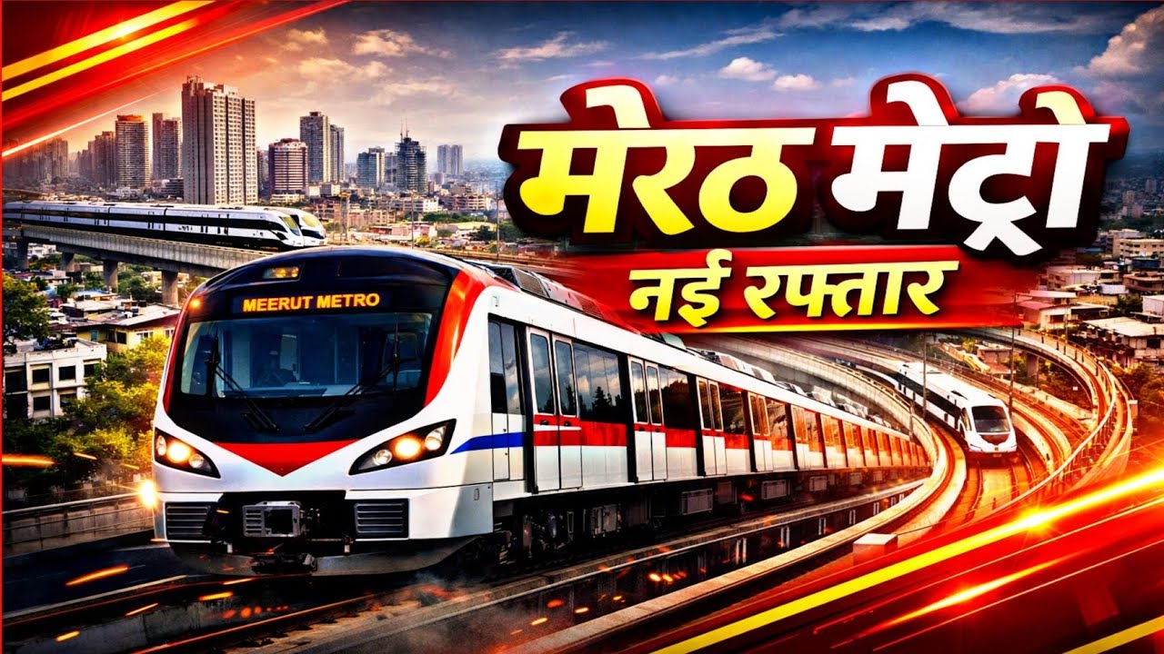 Meerut Metro की शुरुआत | 120 KM/H की रफ्तार से दौड़ेगा शहर | Modiपुरम तक नया कॉरिडोर । Bhartiya vani