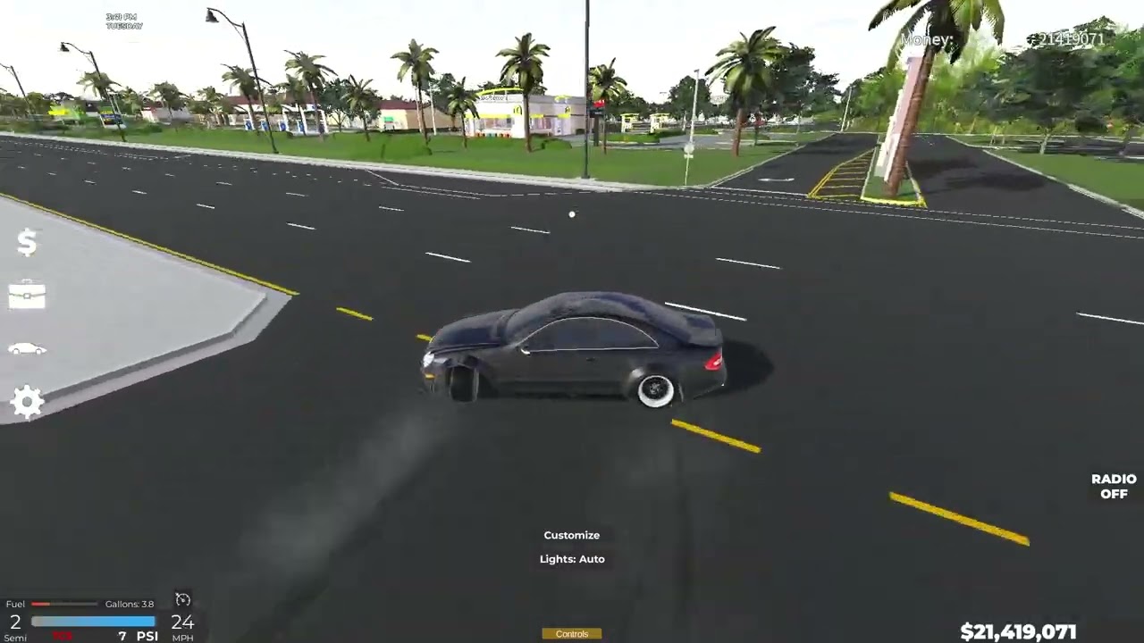 Cruising/drifting in Southwest Florida Roblox 