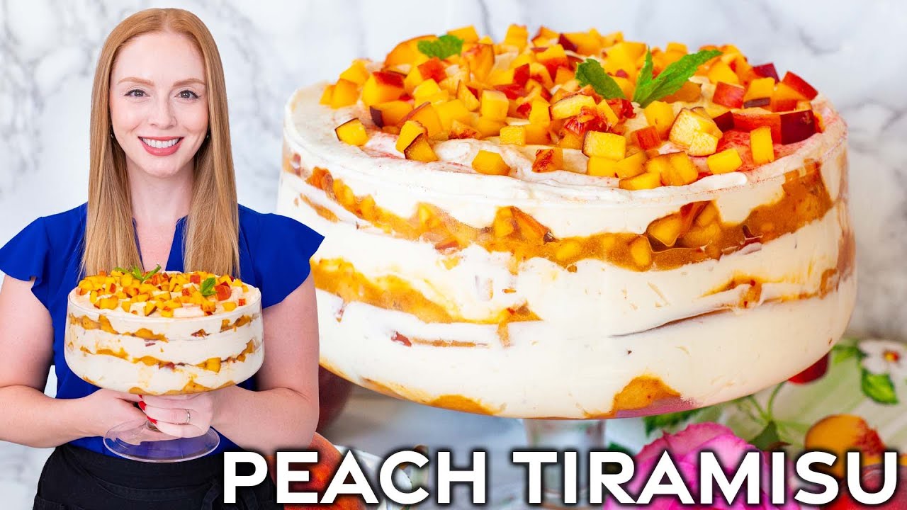Easy, No-Bake Peach Tiramisu Recipe