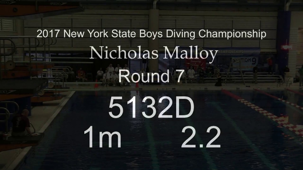 Nicolas Malloy * Class of 2018 * NY State Diviing Championship 3-3-17 *