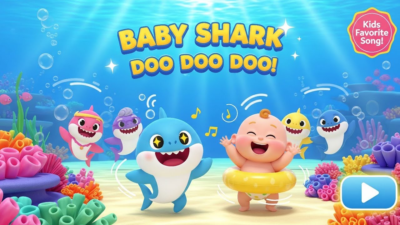 Baby Shark Doo Doo Doo ! Full story for Kids 🦈 | Nursery Rhyme & Dance for Children