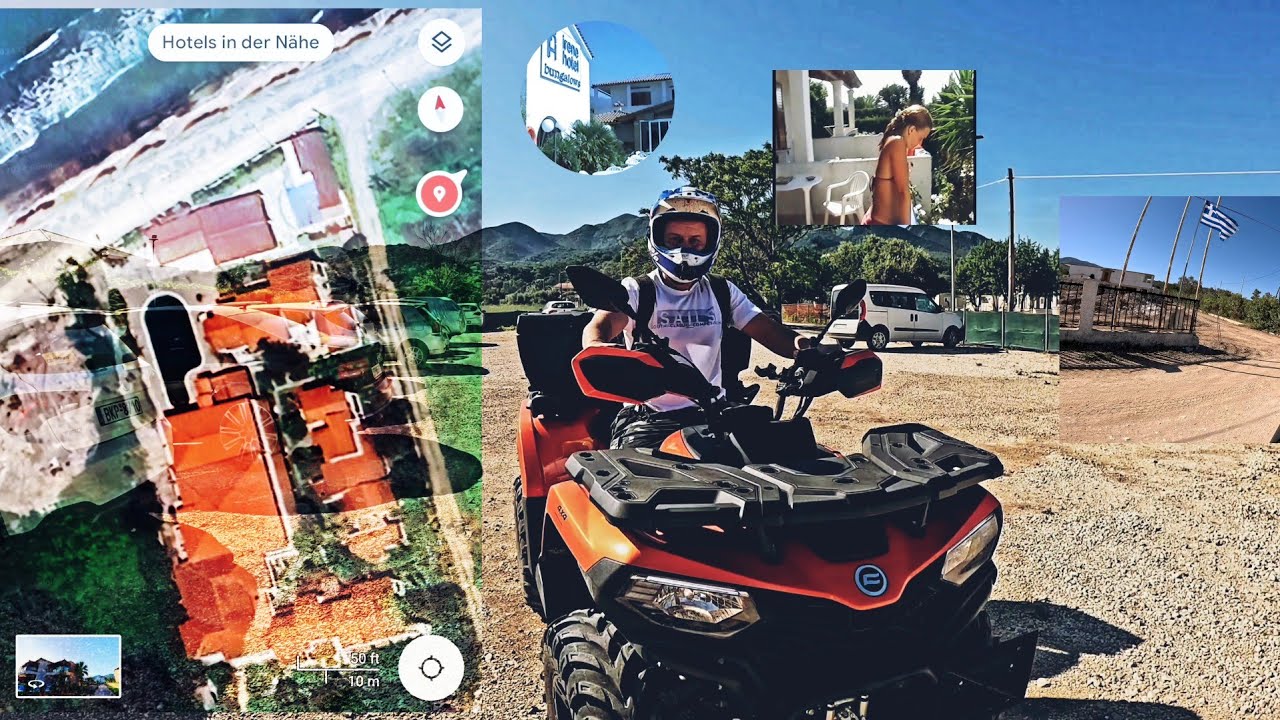 Quad mieten auf der Insel Korfu, Suche nach alten Erinnerungen. Cforce 520 l