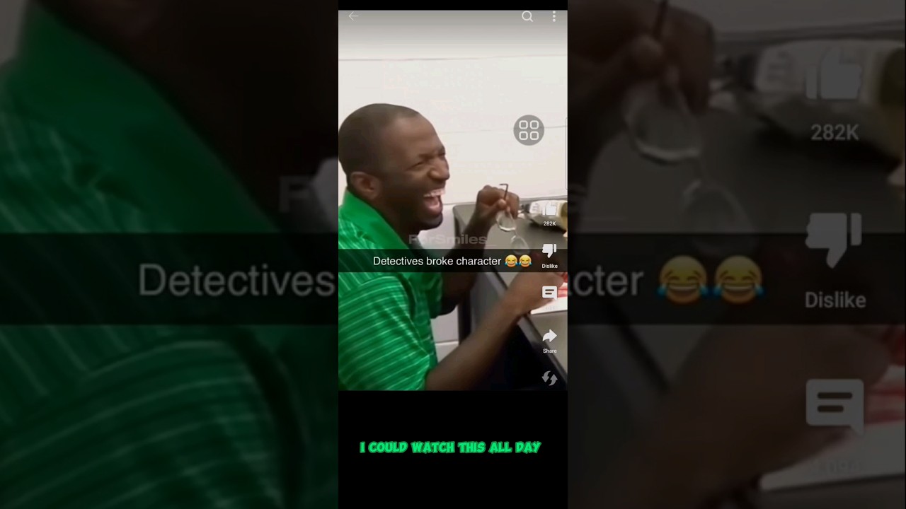 criminal suspect says something that makes cop interrogator break out laughing #funny