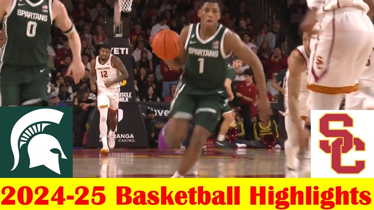 #7 Michigan State vs USC Basketball Game Highlights 2 1 2025