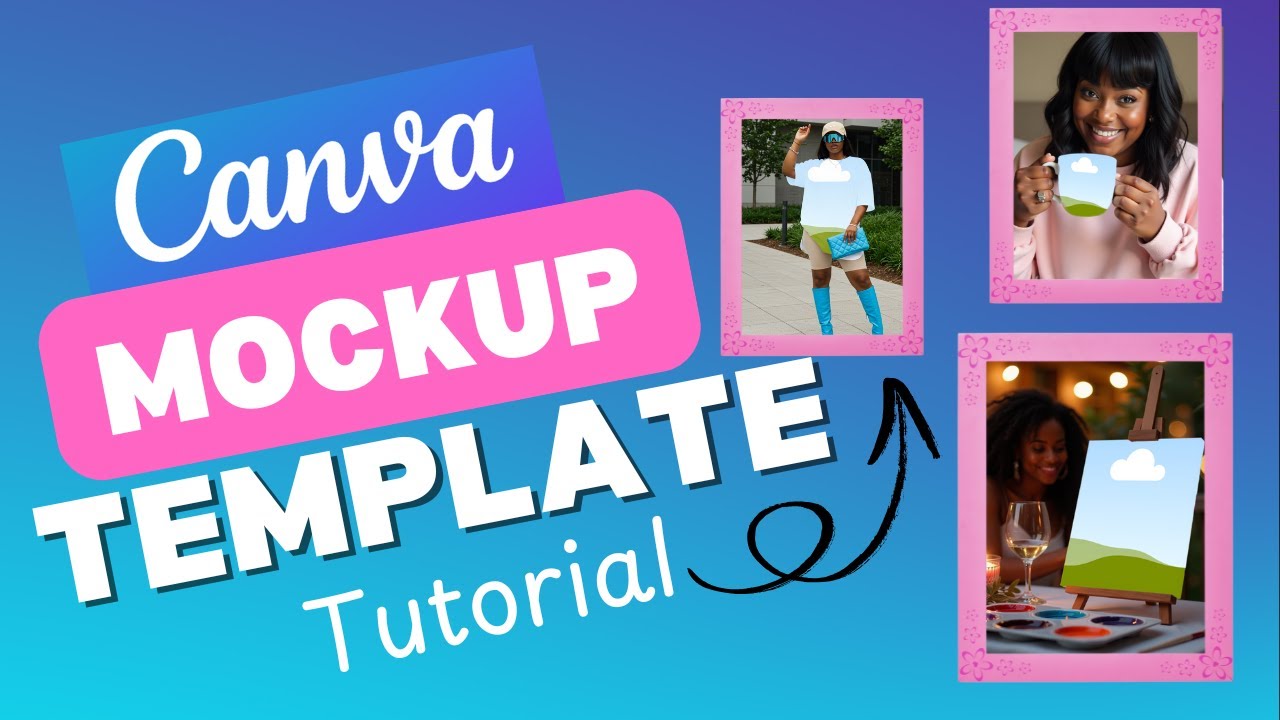 NEW Canva Mockup Templates | How to Use the Mockup App for T-Shirts, Mugs & Paint Parties