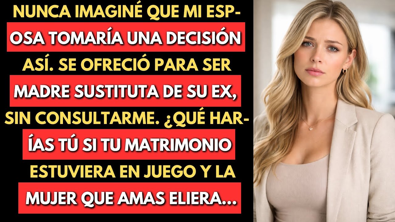 Mi Esposa Decidió Ser Madre Sustituta de Su Ex — Así Tomé Una Decisión Que Cambió Mi Vida
