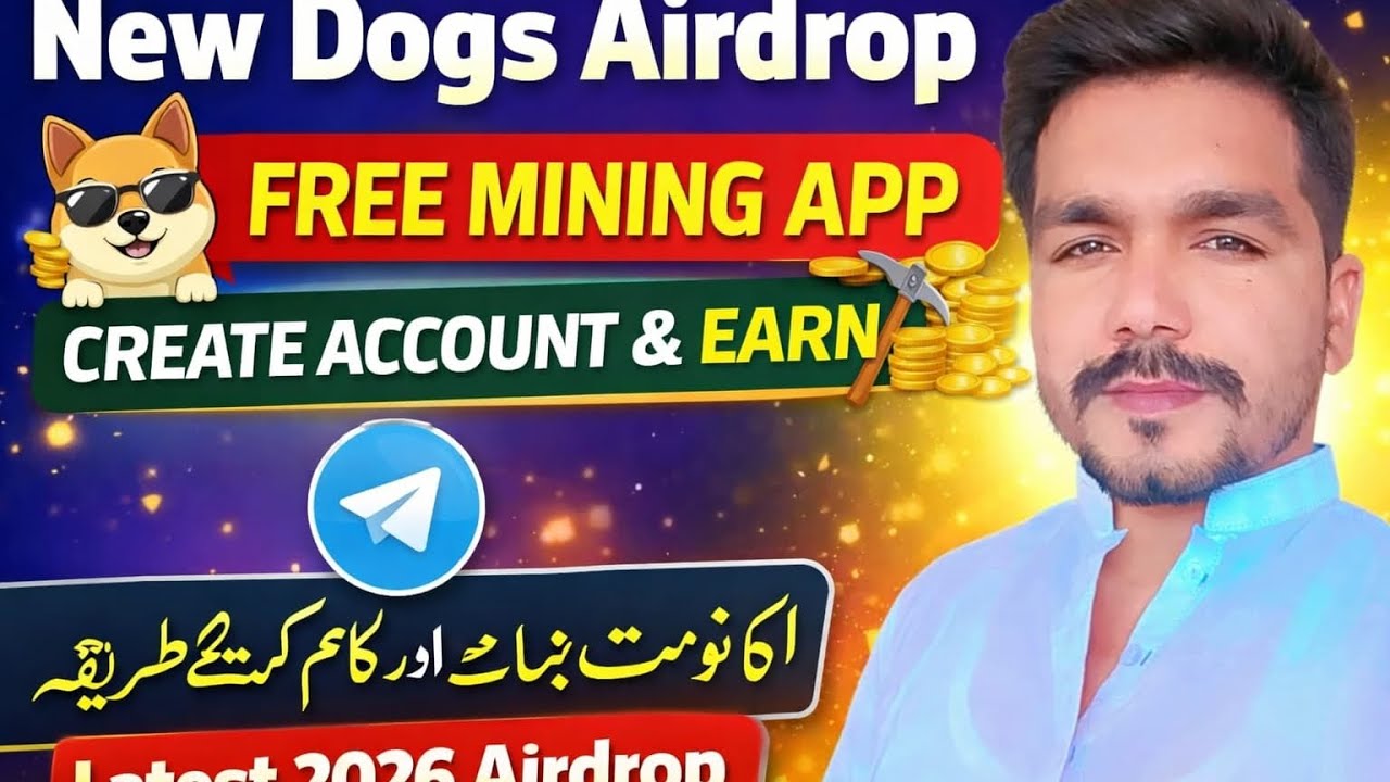 New free mining app Dogs airdrop| create account and work| honest review 2026