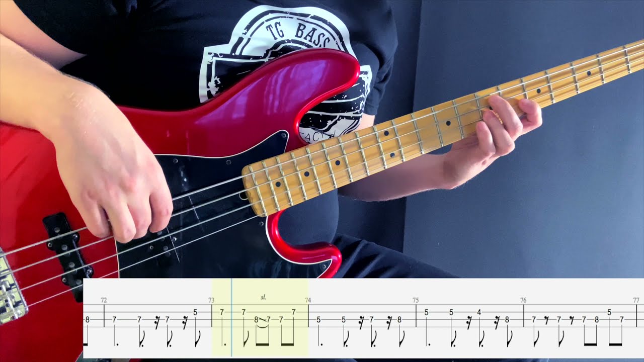 Madcon - Beggin' (bass cover)(play-along with tabs)
