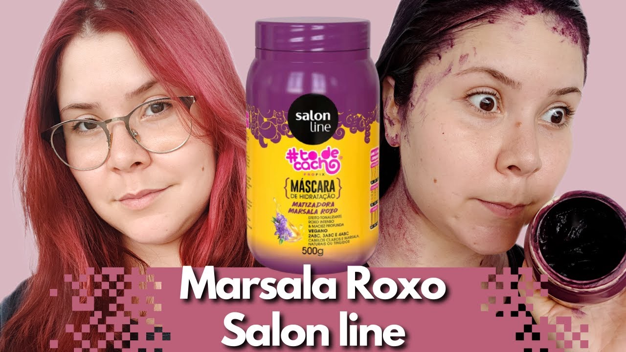 Máscara Matizadora Marsala Roxo da Salon LIne - Cabelo Marsala