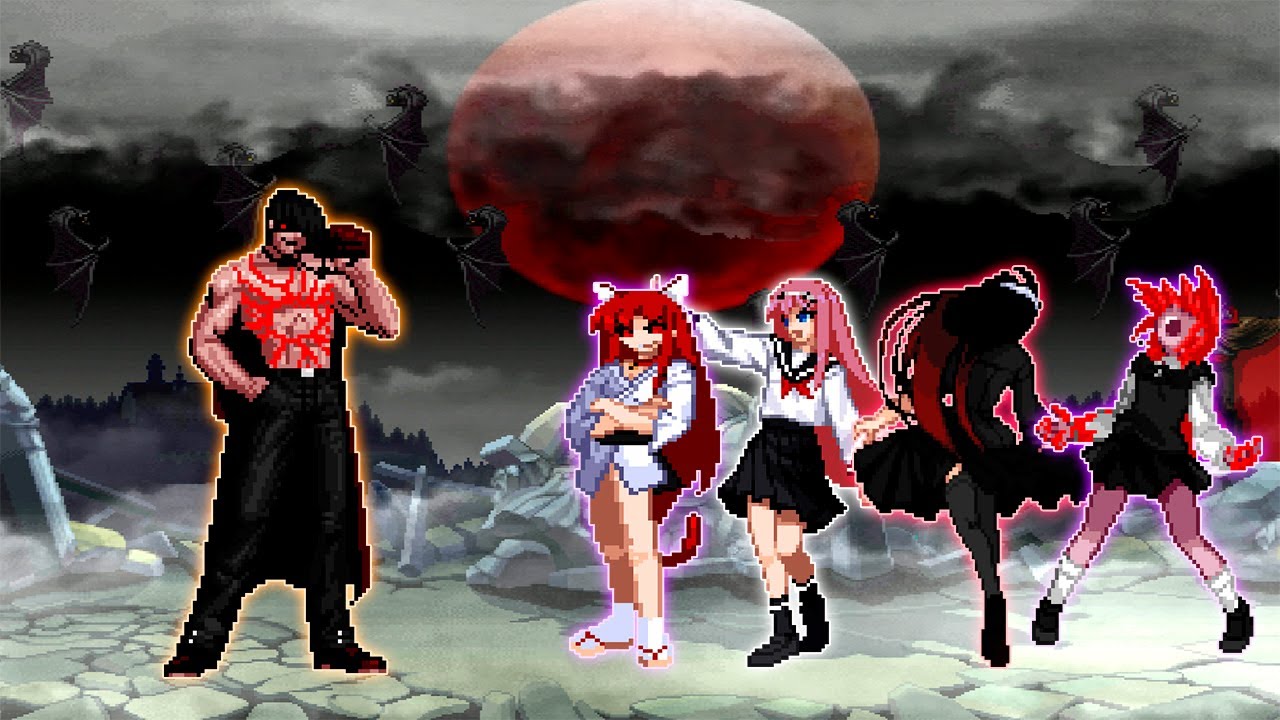 Kof Mugen Iori Yasakani FL VS Akiha Yagami Team
