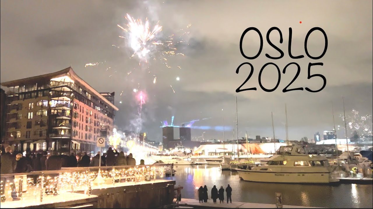 New Year's Eve 2025 🥂 #visitoslo #fireworks2025