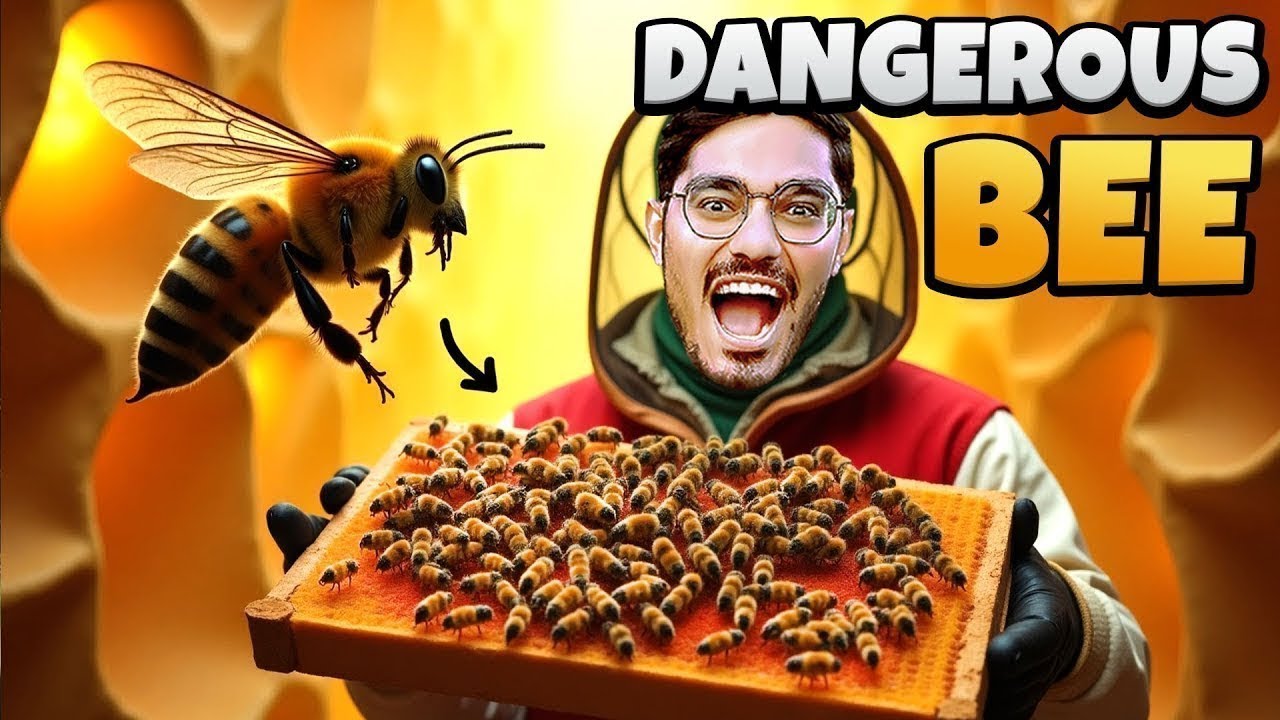 Dangerous Bee Hive Exploration Adventure🥵 Bees attack dangerously Do Not Try