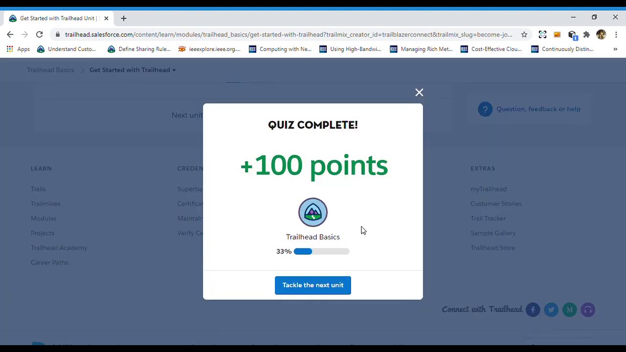 Developer Trailmix 1 - Trailhead Basics - Get started with Trailhead (Salesforce)